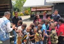 Minggu Berkah TNI bersama Jemaat GIDI Eklesia Jerni Nabire