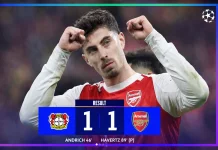 Arsenal Hanya Sanggup Bermain Imbang Melawan Bayern Leverkusen