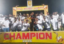 Mental Juara Kunci Kampung Injros Juara Turnamen Sepakbola Walikota Jayapura