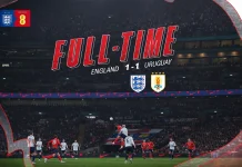 Timnas Inggris hanya Bermain Imbang Melawan Timnas Uruguay