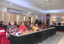 Konsultasi dan Koordinasi DPR Kota Jayapura Bersama Kapolresta dalam rangka Idul