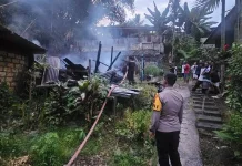 Polresta Jayapura Kota Respon Cepat Kebakaran Rumah Warga di Polimak Genjer