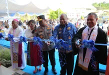Kapolda Papua Resmikan Gereja Oikumene Terang Bhara Daksa Mapolda Papua
