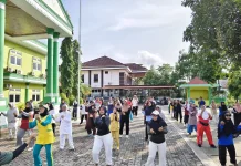 CJH Kota Jayapura Ikut Senam Haji