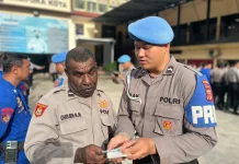 Bidpropam Polda Papua Gelar Gaktibplin di Polresta Jayapura Kota