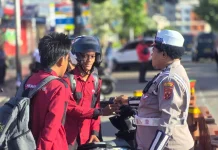 Sat Lantas Polresta Gelar Giat Hunting, Tertibkan Pengendara di Kota Jayapura
