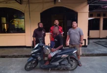 Tim Khaley Polsek Sentani Timur Amankan Pelaku Curanmor di Arso