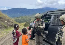 Satgas Ops Damai Cartenz Menggelar Patroli di Ilaga