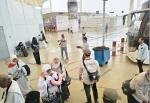 Tiba di Tanah Suci, Jemaah Haji Disambut Istimewa