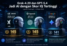 Grok-4.20 dan GPT-5.4 Jadi AI dengan Skor IQ Tertinggi