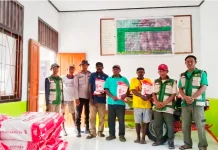 Perdana Penyaluran Bantuan  Bibit Jagung  Presiden Prabowo di Distrik Skanto