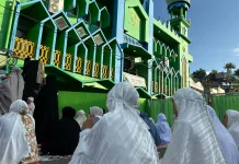 Ribuan Umat Muslim Hamadi Gelar Salat Iduladha di Masjid Taqwa