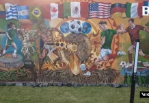Mural 100 Meter Mexico City Abadikan Legenda 48 Negara Peserta