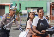 Satlantas Polresta Bersama Ditlantas Polda Papua Gelar Penertiban Kendaraan Ber