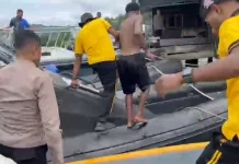 Polsi Amankan Pelaku Curas yang Kabur ke Laut