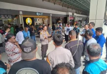 Polsek Kawasan Bandara Gelar Patroli dan Himbauan Kamtibmas