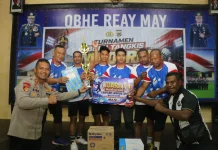 Polsek Sentani Kota Raih Juara Kapolres Cup Bulutangkis Hari Bhayangkara