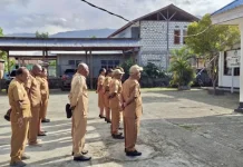 Asisten I Setda Jayapura Mulai Program Apel Keliling Distrik, Sentani Timur Jadi Ti