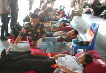 Jelang HUT Bhayangkara, Polda Papua Menggelar Donor Darah di Dermaga Polair