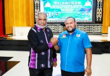 KNPI Kota Jayapura Dilantik, Barto Taniaw Jadikan Rumah Bersama bagi Pemuda