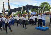 Sambut HUT Ke-1, Kodaeral X Menggelar Olahraga Bersama dengan Insan Maritim