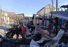 Lima Rumah Terbakar di Hamadi Kota Jayapura