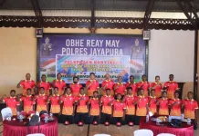 Kapolres Jayapura Melepas Kontingen Voli untuk Berlaga di Kapolda Cup 2026