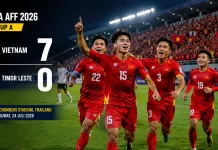 Piala AFF, Vietnam Libas Timor Leste dengan 7 Gol