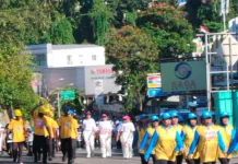 Lomba Gerak Jalan Memperingati HUT ke-81 RI Tingkat Kota Jayapura