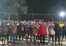 Keondofoloan Waena dan Pemuda Yahukimo Perkuat Kebersamaan lewat Olahraga