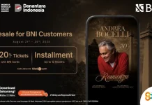 BNI Buka Presale Andrea Bocelli, Diskon Tiket hingga 20 Persen