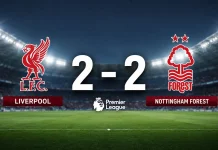 Liverpool Ditahan Imbang Nottingham Forest di Kandang Sendiri