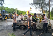 Dua Orang Meninggal dalam Kecelakaan Mobil Terbakar di Jayapura