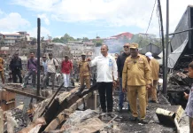 Pemkot Jayapura Pusatkan Pengungsi Korban Kebakaran Dok V