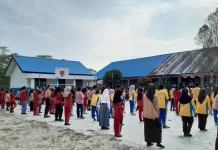 SMA Negeri 6 Skouw Rutin Gelar Senam Anak Indonesia Sehat