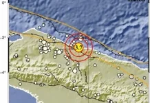 Gempa Magnitudo 3,7 Guncang Sentani, Dirasakan di Jayapura