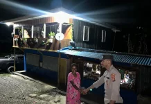 Patroli Malam Polsek Kelila Sasar Pasar, Jaga Kamtibmas