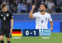 Jerman Kalah oleh Yunani yang Sedang Naik Daun