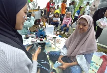 Face Painting Tren Baru Warnai CFD Kota Jayapura