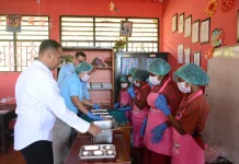 SPPG Polda Papua Matangkan Kesiapan MBG Sistem Prasmanan
