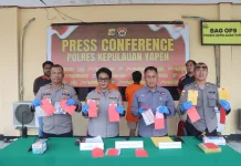 Polres Kepulauan Yapen Ungkap Peredaran Sabu, Dua Tersangka Diamankan