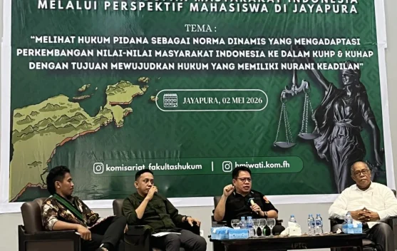 HMI FH Uncen Jayapura Gelar Diskusi Panel Hukum Pidana Baru