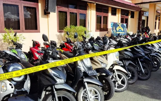 Polres Jayapura Amankan 15 Orang Tersangka dan 37 Motor