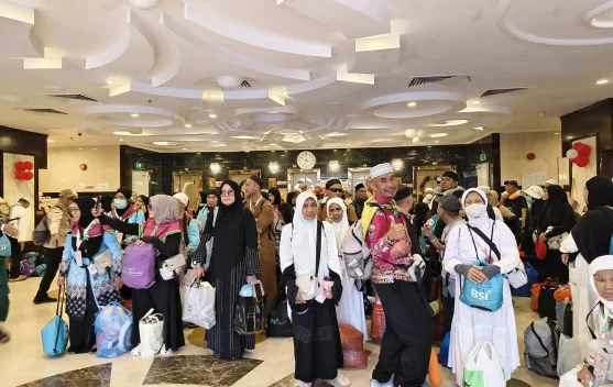 Jemaah Haji Kloter UPG 27 Mulai Bergerak ke Madinah