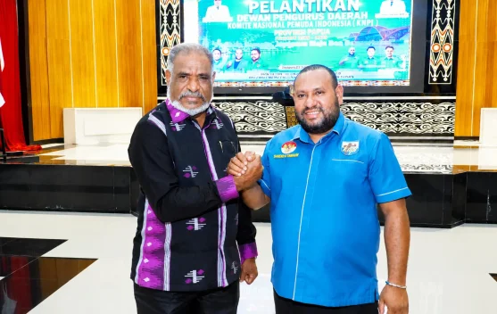 KNPI Kota Jayapura Dilantik, Barto Taniaw Jadikan Rumah Bersama bagi Pemuda