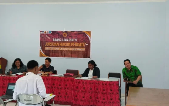 Fakultas Hukum Cenderawasih Kembali Gelar Sidang Skripsi Prodi Perdata dan Humas