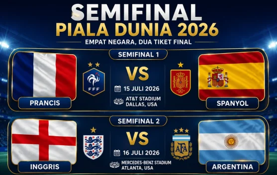 Semifinal Piala Dunia 2026, Pertarungan Empat Negara Elite Dimulai