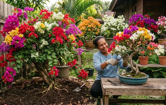 Mengubah Hobi Budi Daya Bougenville Menjadi Sumber Cuan yang Menguntungkan