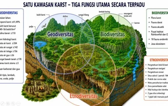 Putri Maibrat Temukan  Model Kebijakan Karst Terpadu,Dukung Usulan UNESCO Geopark