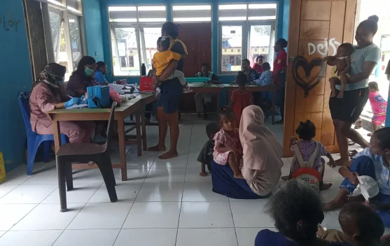 Posyandu Skouw Mabo Pantau Tumbuh Kembang Bayi dan Balita